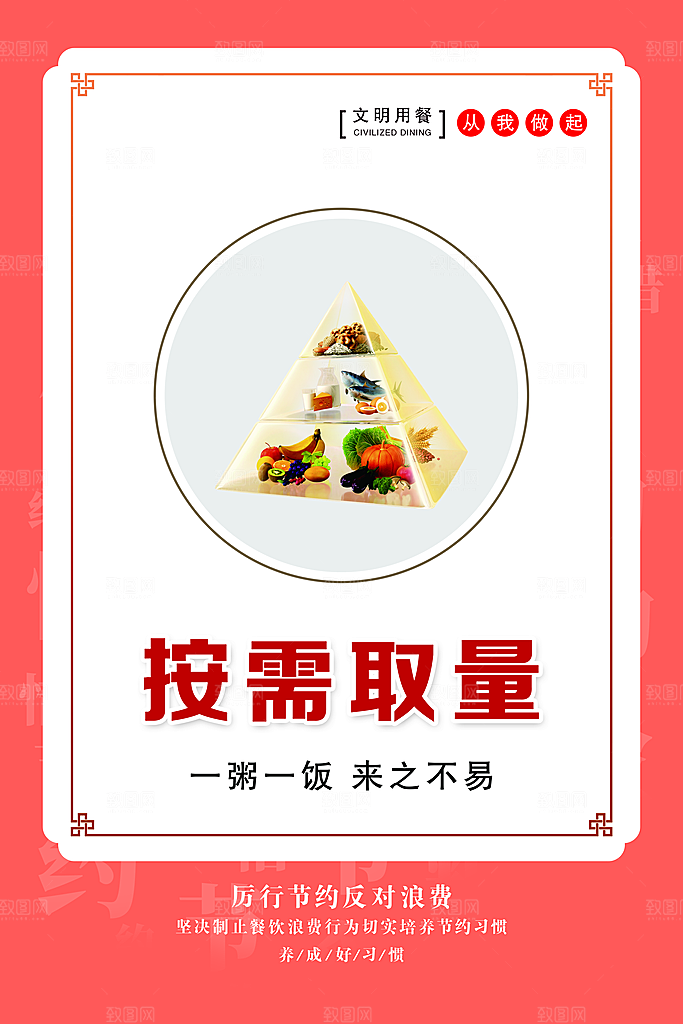 食堂文化宣传海报展板设计素材