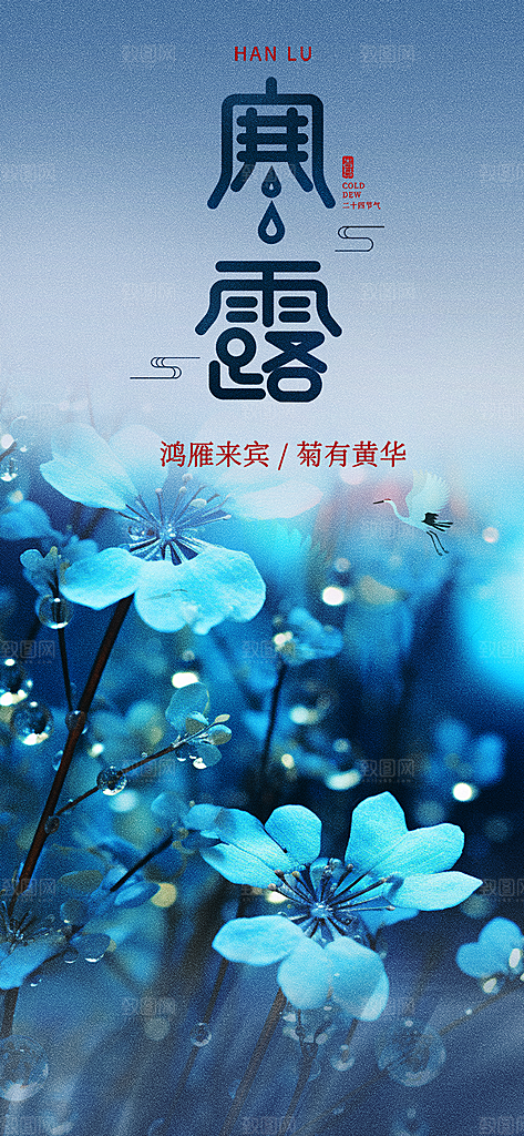 寒露二十四节气海报