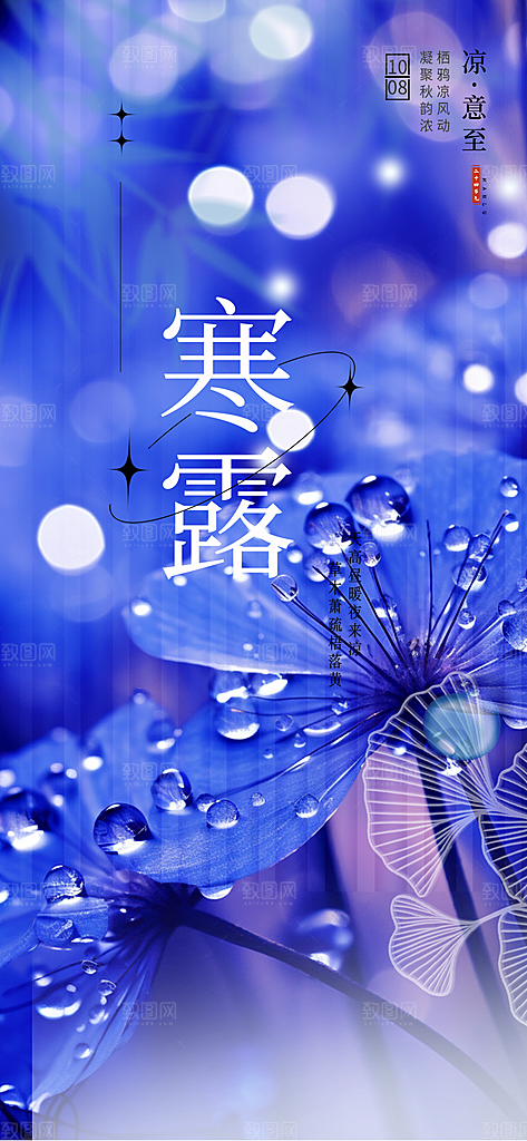 寒露二十四节气海报