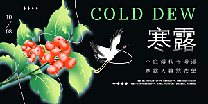 寒露二十四节气展板