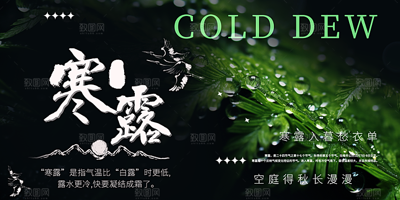 寒露二十四节气展板