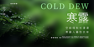 传统寒露二十四节气展板
