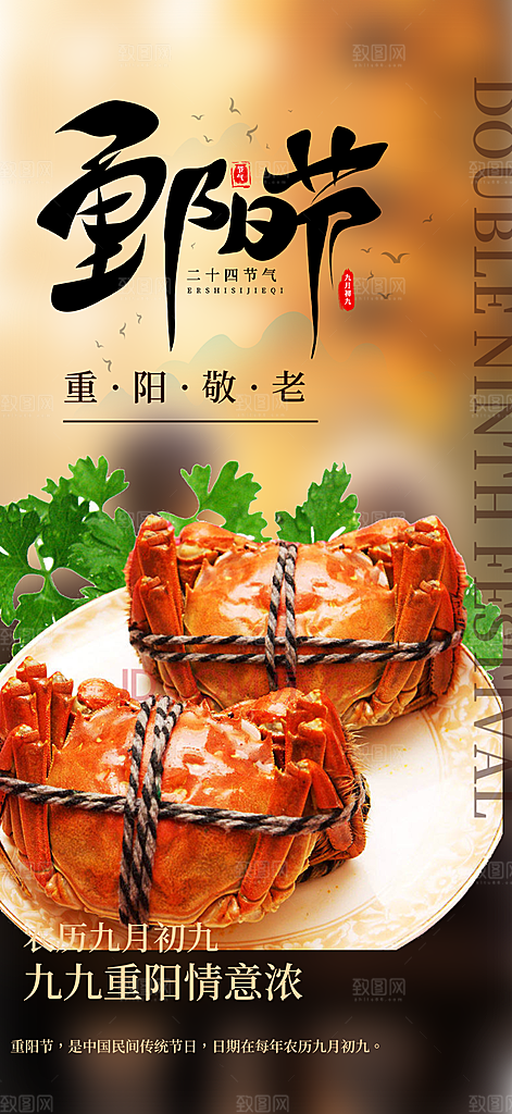 重阳节宣传活动海报