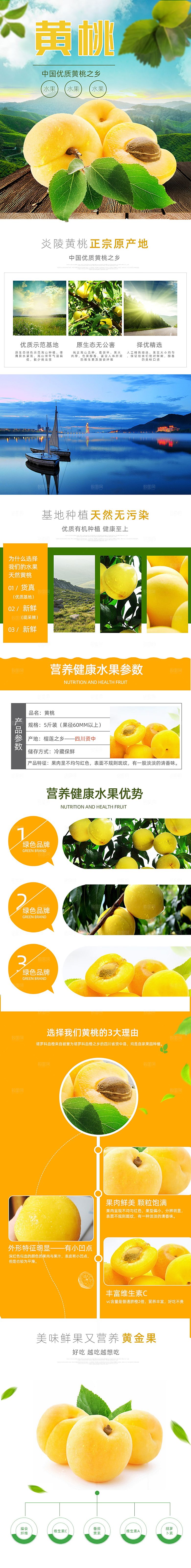 淘宝电商水果生鲜活动促销详情页