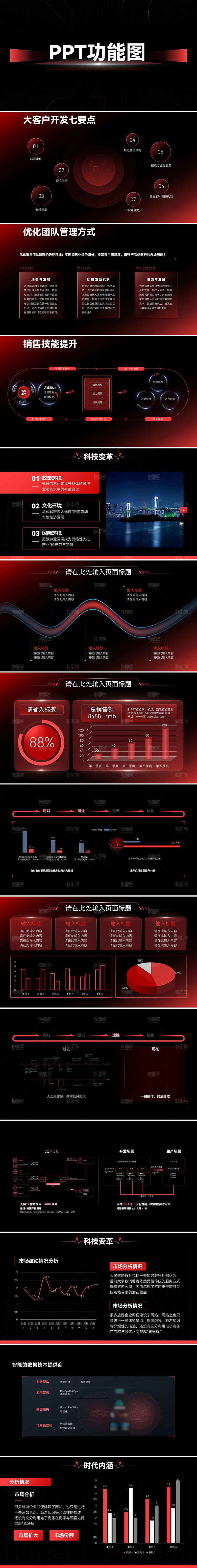 PPT功能结构图