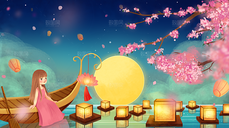 国潮中国风中秋节海报