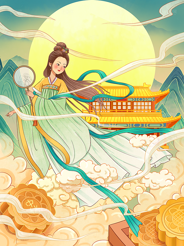 中秋节国潮风中国风海报