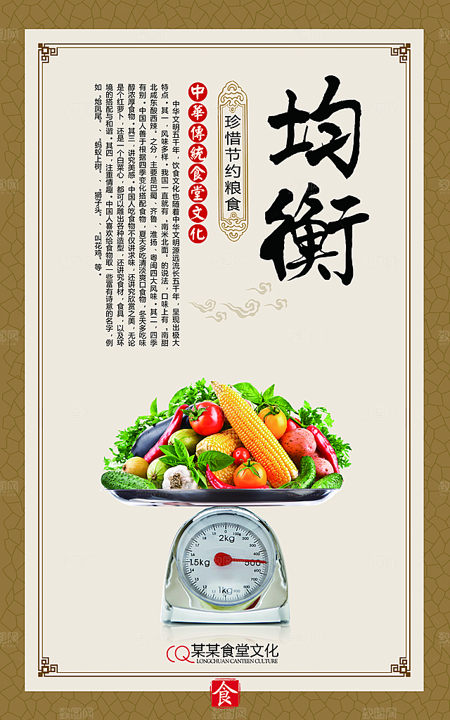食堂文化宣传海报设计