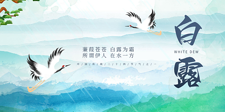 白露二十四节气展板