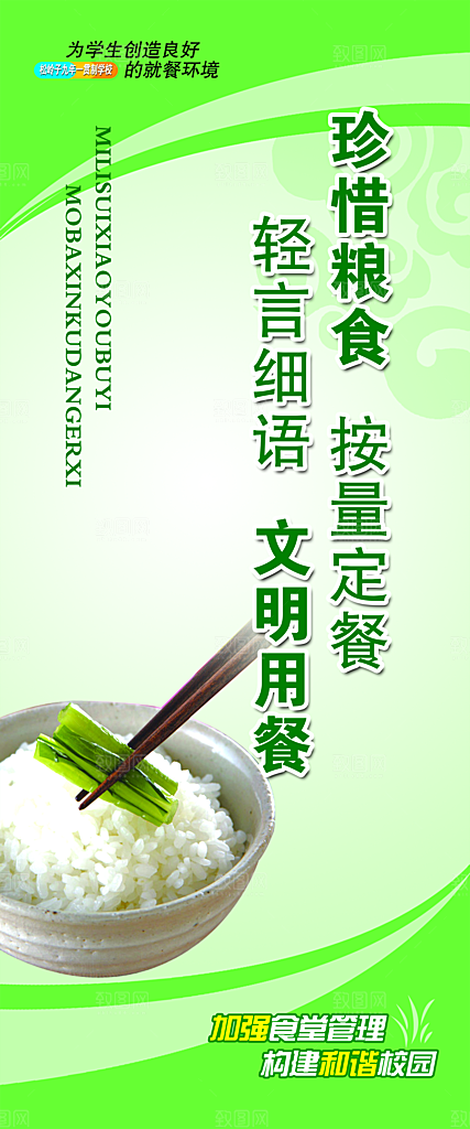 食堂文化宣传海报素材