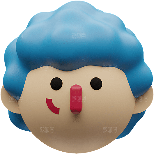3D立体卡通人物趣味游戏免扣元素