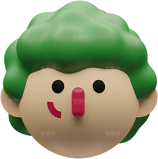 3D立体卡通人物趣味游戏免扣元素