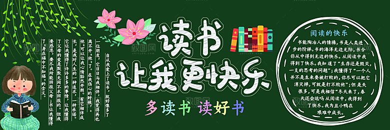 小学生儿童校园开学黑板报海报文化墙模板