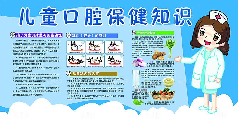 牙科宣传展板素材