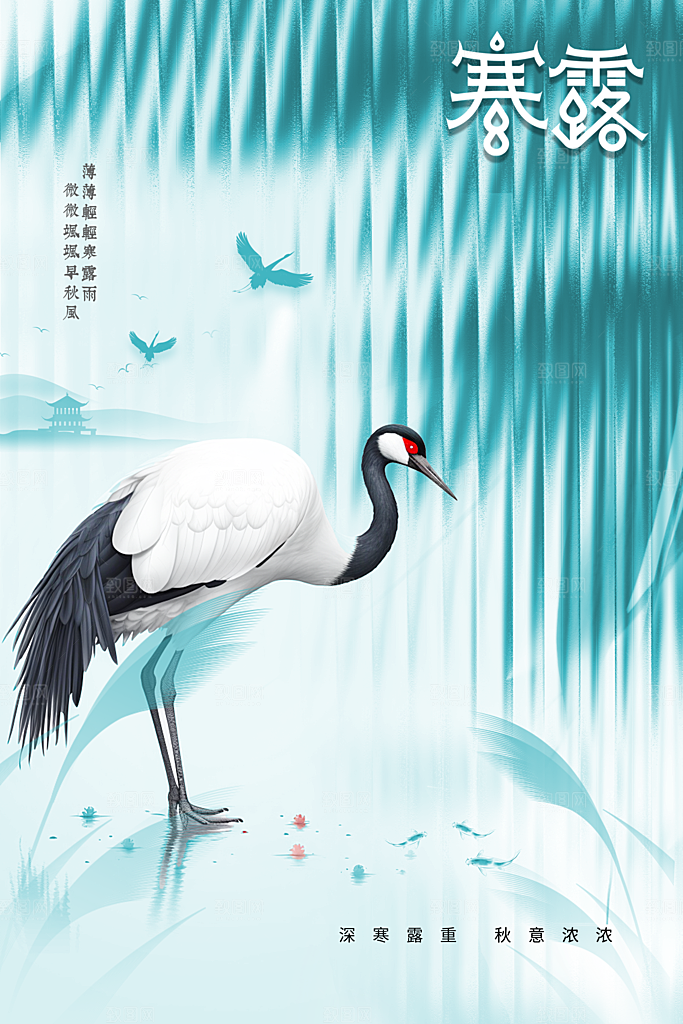 寒露节气传统活动海报