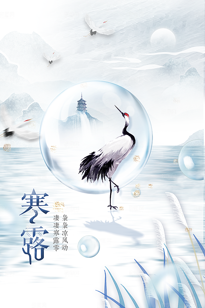 寒露节气传统活动海报