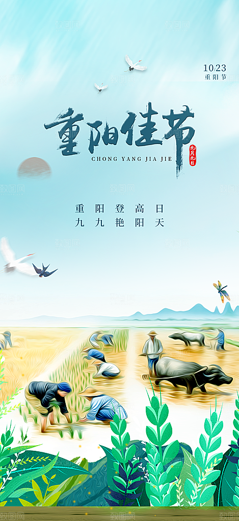 重阳节宣传活动海报