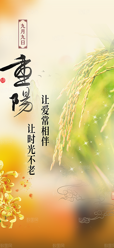 重阳节宣传活动海报
