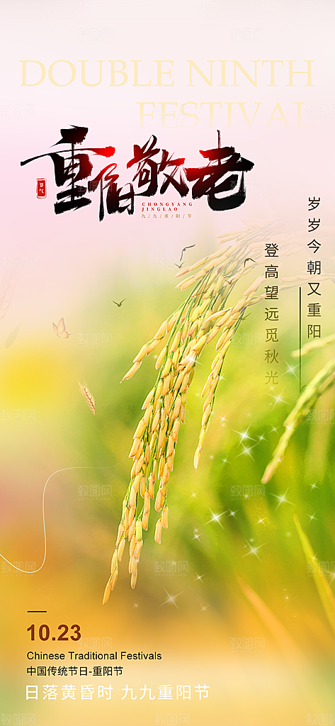 重阳节宣传活动海报
