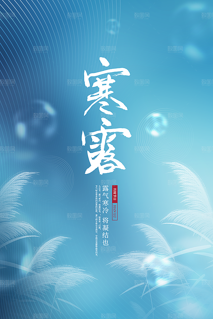 寒露节气宣传海报设计