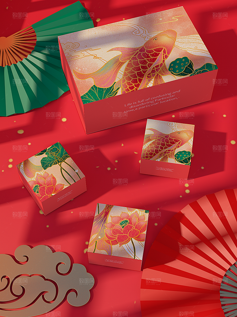 中秋节月饼包装样机