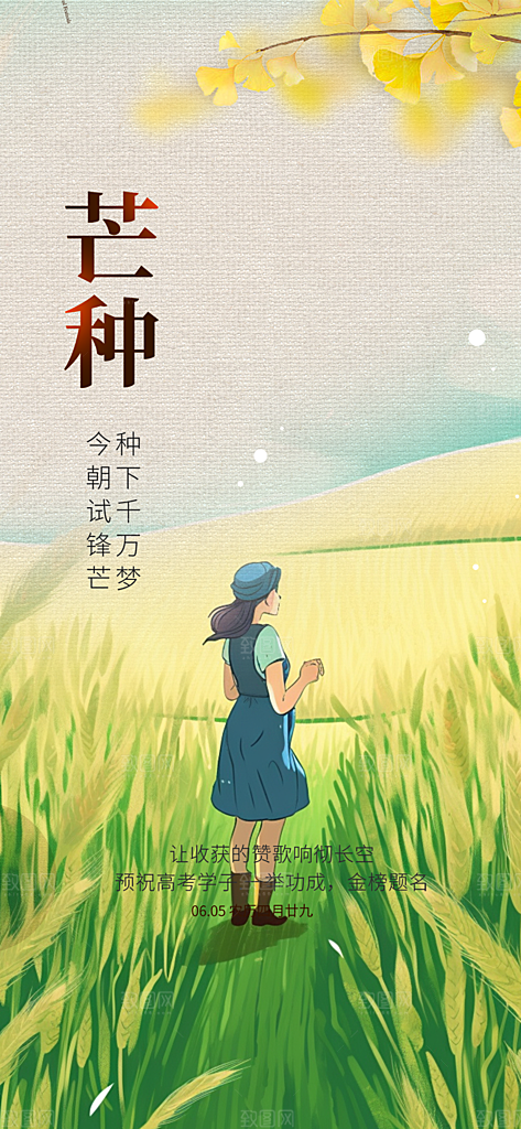 芒种二十四节气海报