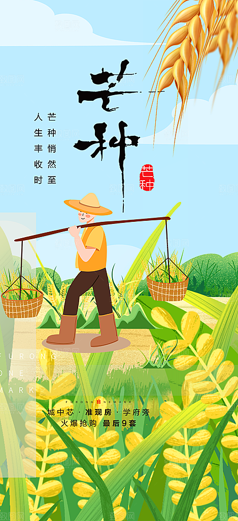芒种二十四节气海报