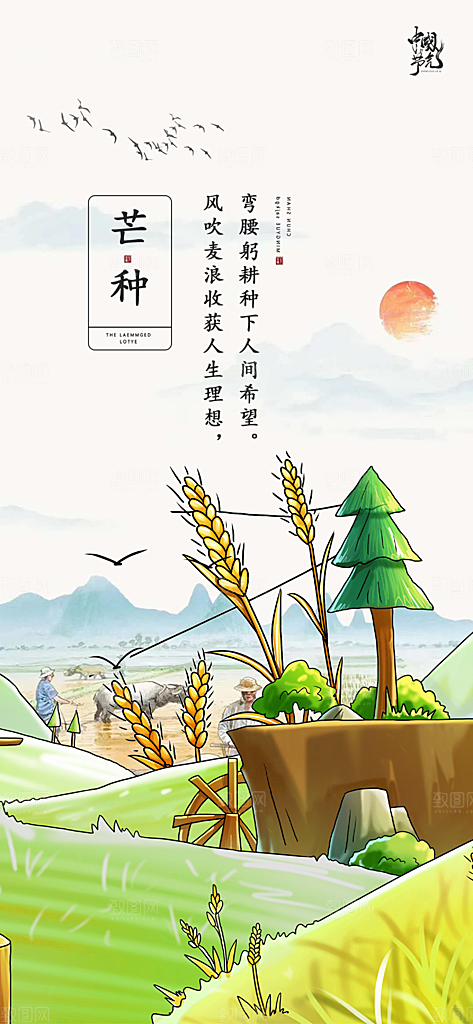 芒种二十四节气海报