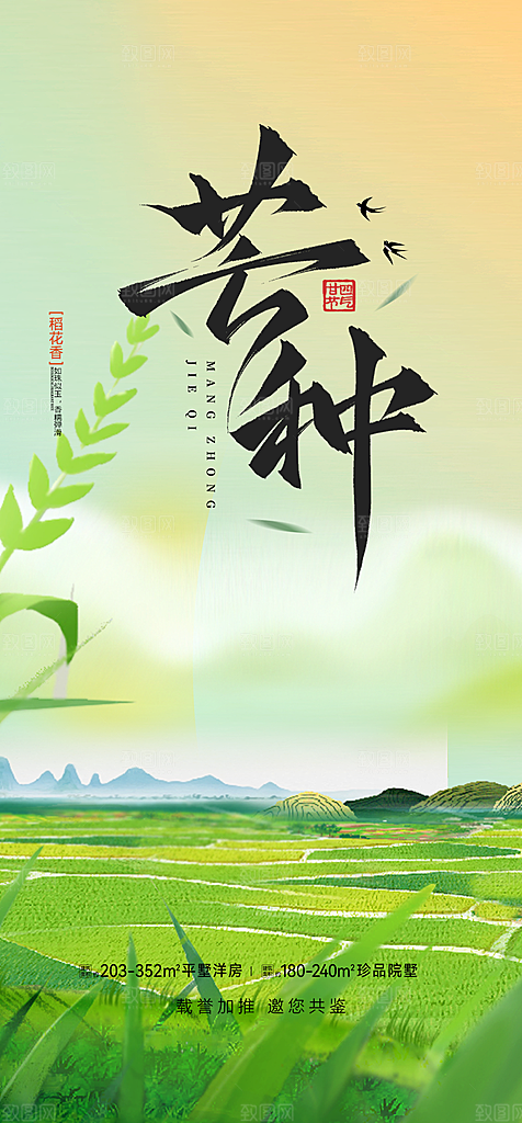 芒种二十四节气海报