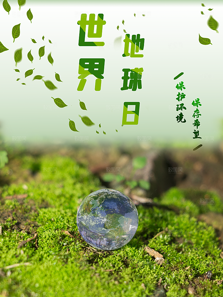 世界地球日公益宣传海报