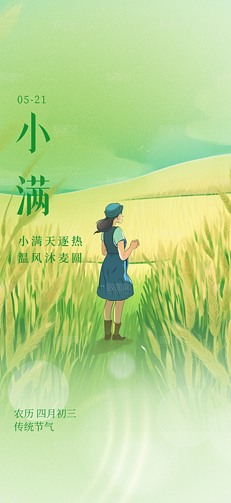 小满二十四节气海报