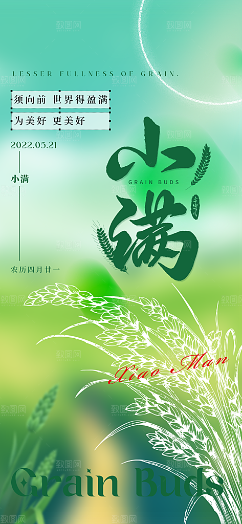 小满二十四节气海报