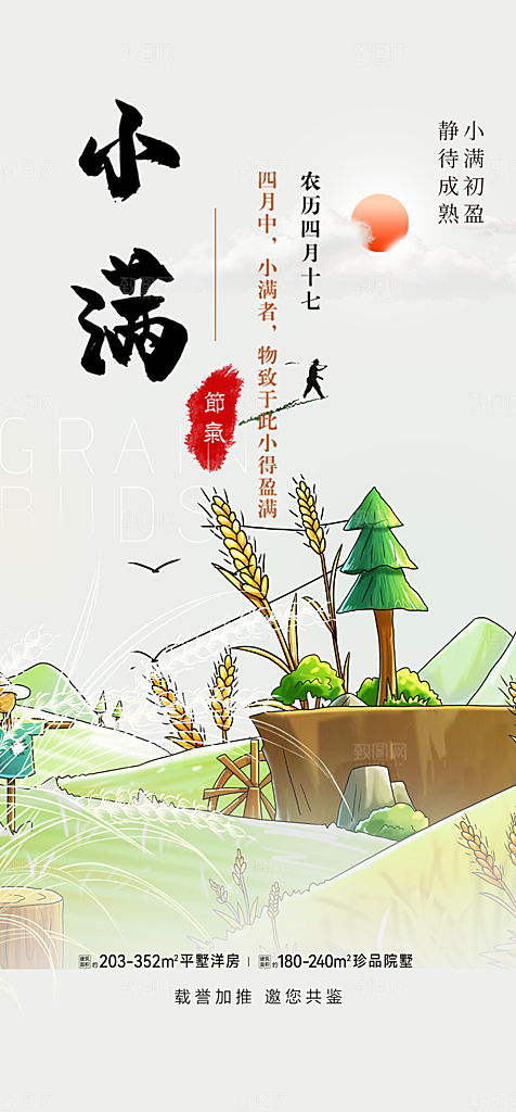 小满二十四节气海报