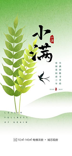 小满二十四节气海报