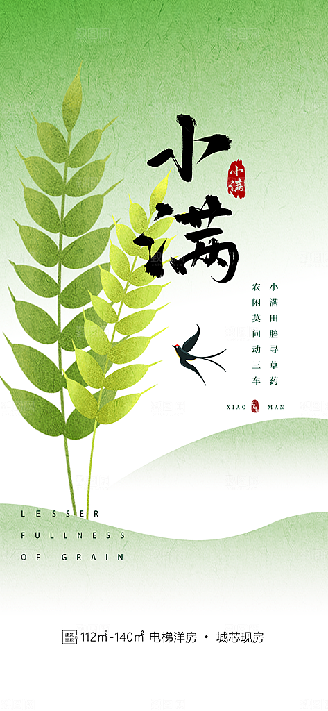 小满二十四节气海报