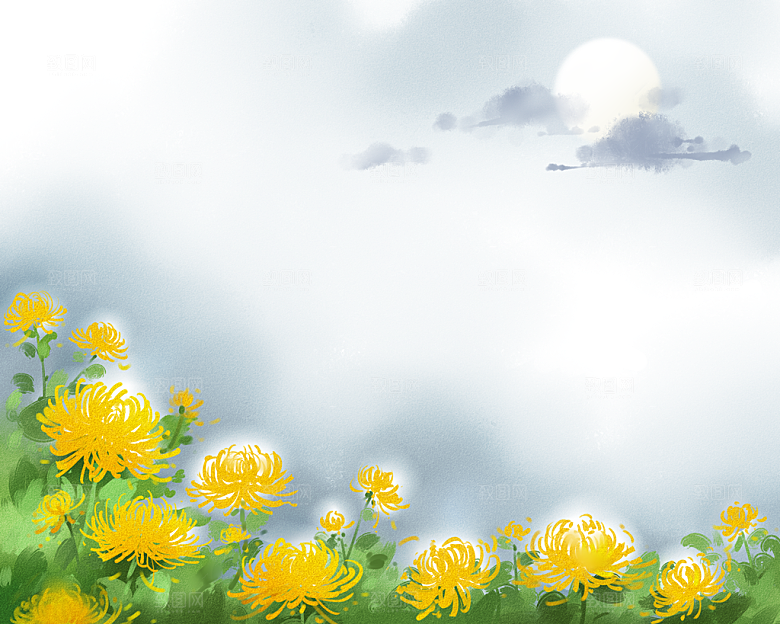 寒露中国传统节日二十四节气宣传插画海报