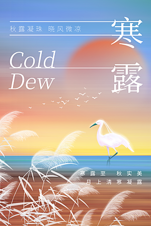 传统节气寒露海报模板