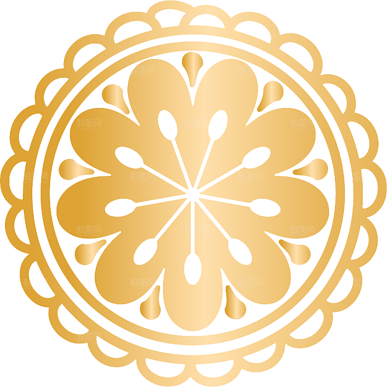 简约大气中秋节装饰免扣元素