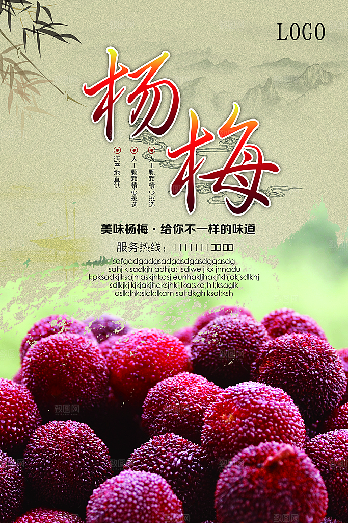 杨梅宣传海报设计