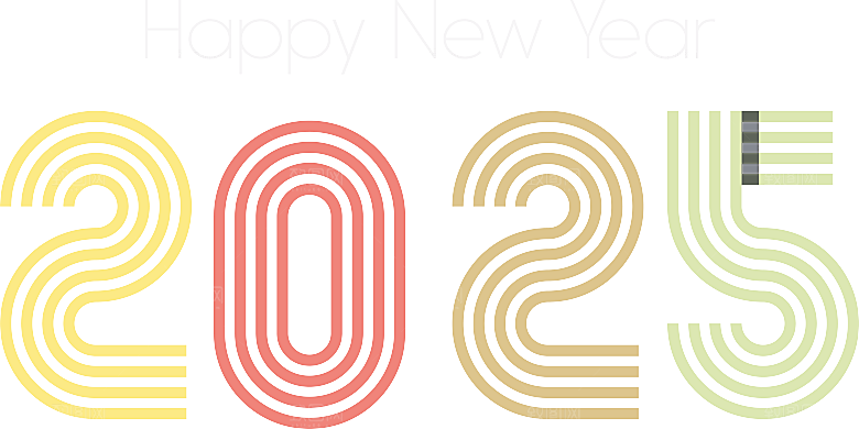 2025蛇年免扣艺术字PNG素材