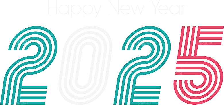 2025蛇年免扣艺术字PNG素材