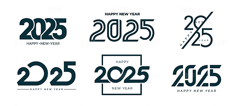 2025新年蛇年免扣艺术字