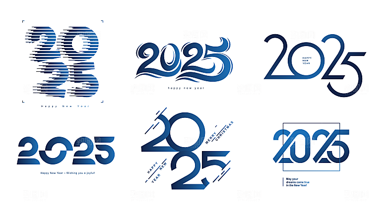 2025新年蛇年免扣艺术字
