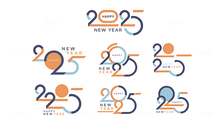 2025新年蛇年免扣艺术字