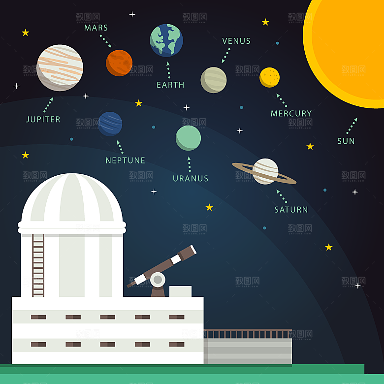 宇宙星空太空空间矢量素材