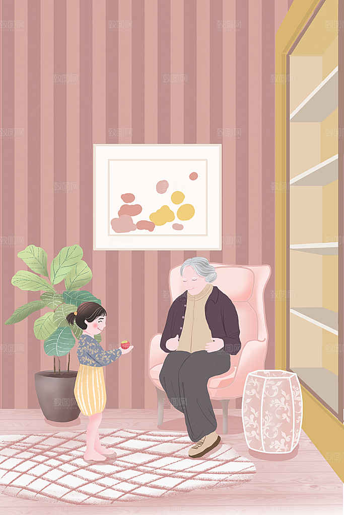 感恩节插画设计海报