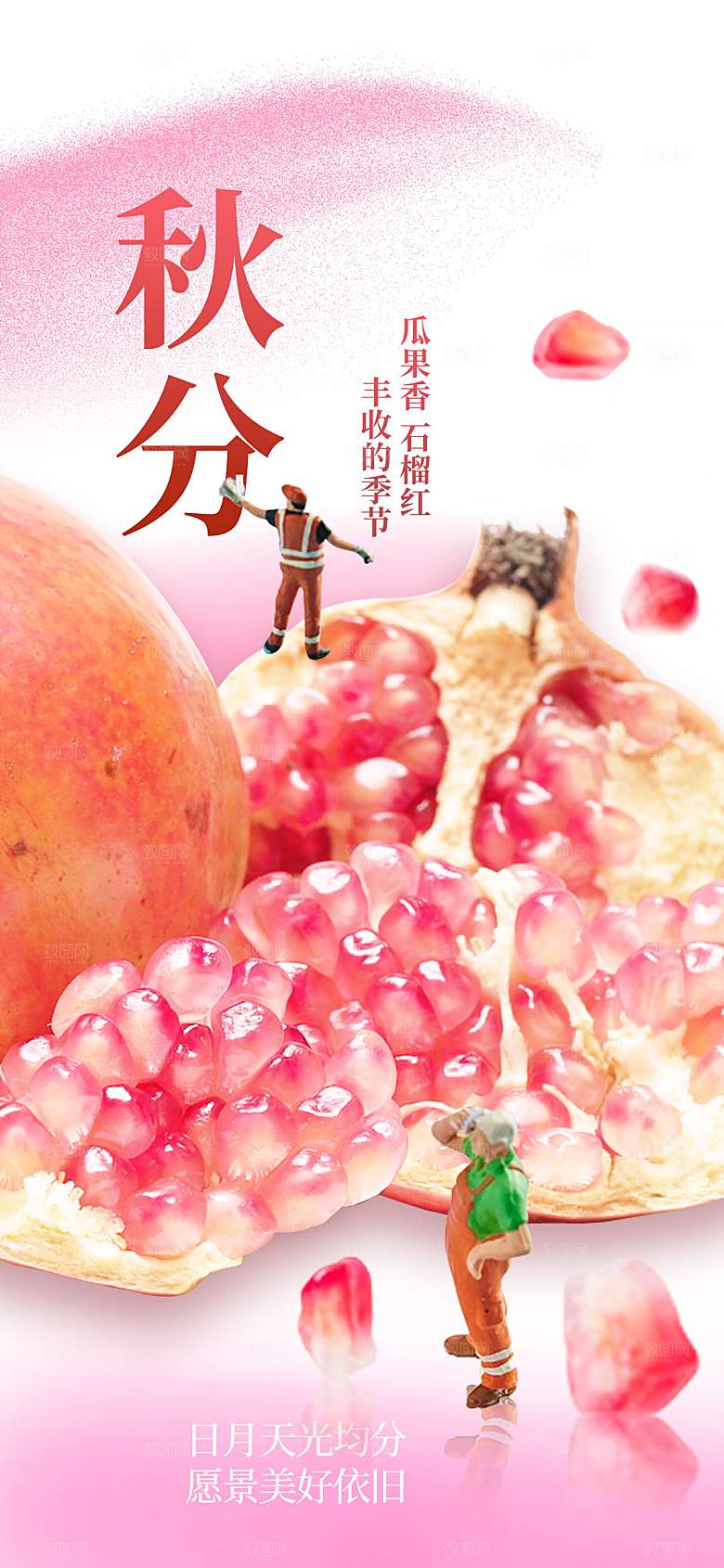 二十四节气秋分海报