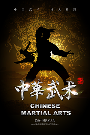 武术武功宣传海报