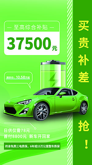 大气新车上市宣传海报