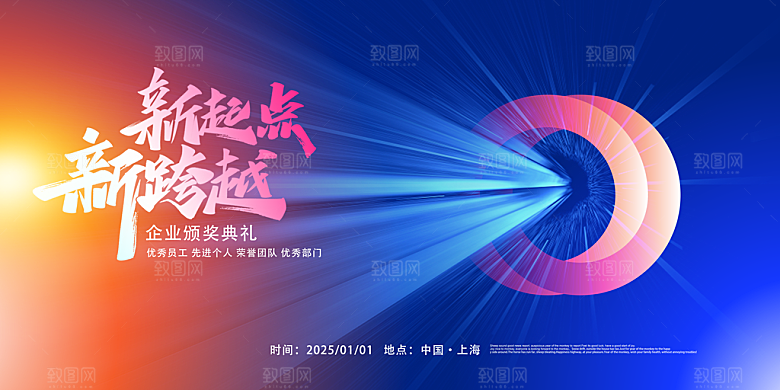 2025年会会议论坛宣传展板